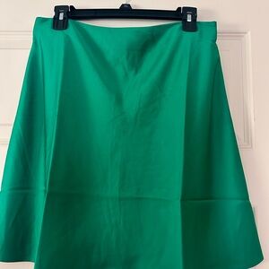 J. Crew Vibrant Green A-Line Skirt